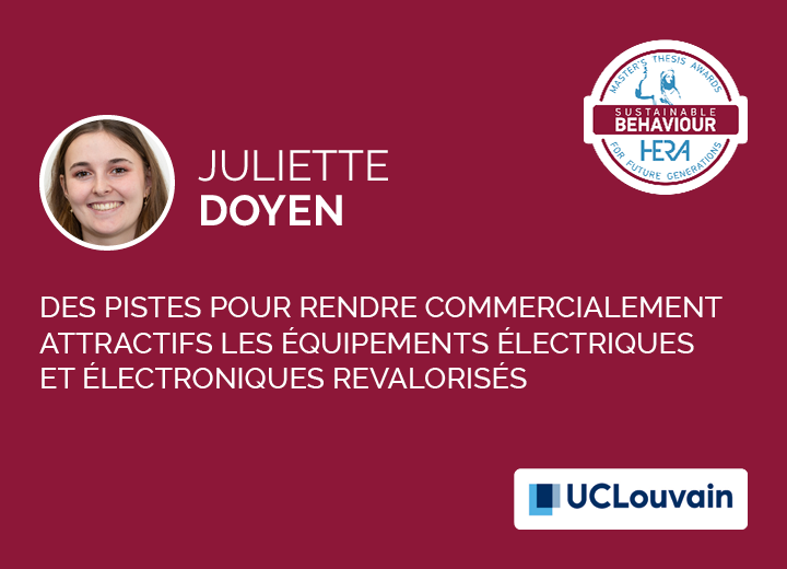Juliette Doyen, Lauréate HERA Award Sustainable Behaviour 2024