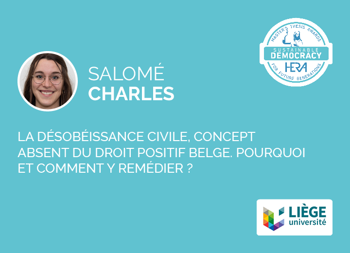 Salomé Charles, Nominée HERA Award Sustainable Democracy 2024