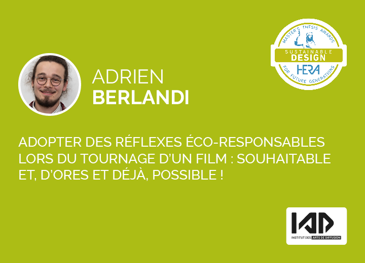 Adrien Berlandi, Lauréat HERA Award Sustainable Design 2024