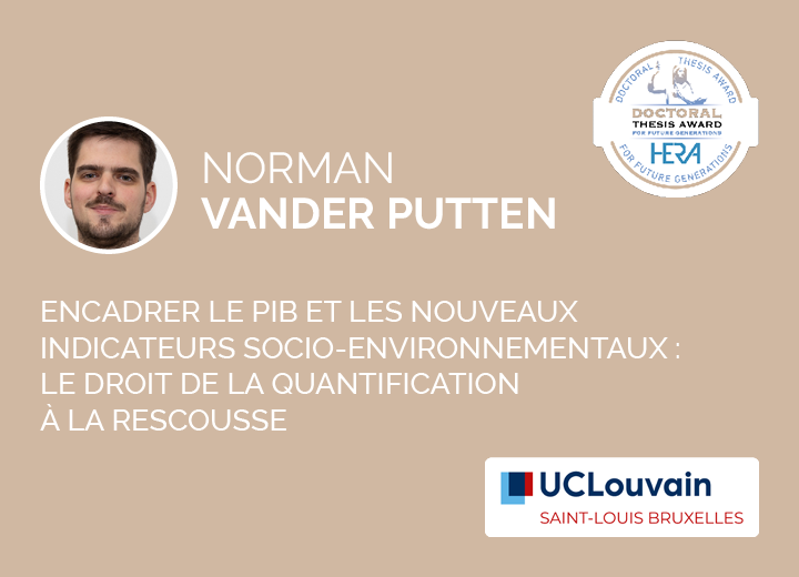 Norman Vander Putten, Lauréat 2024 HERA Doctoral Thesis Award
