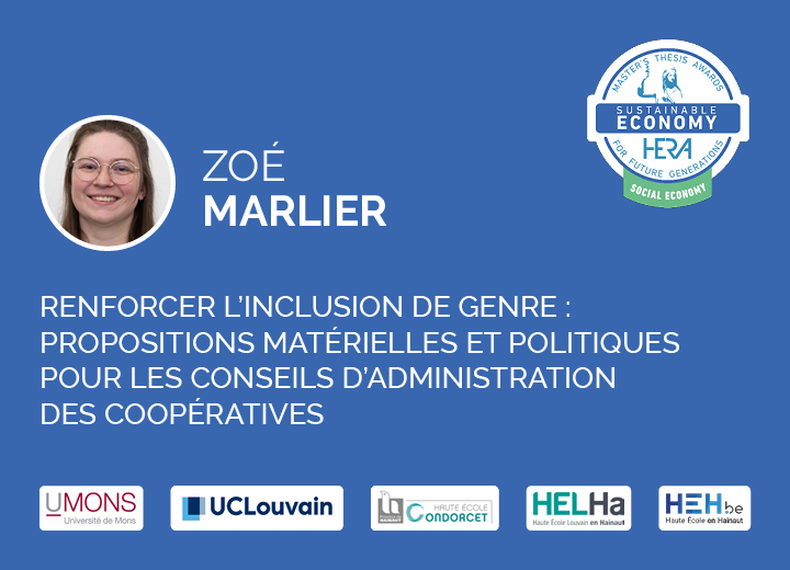 Zoé Marlier, Lauréate HERA Award Sustainable Economy | Social Economy 2024