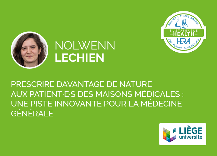 Nolwen Lechien, Nominée HERA Award Sustainable Health 2024