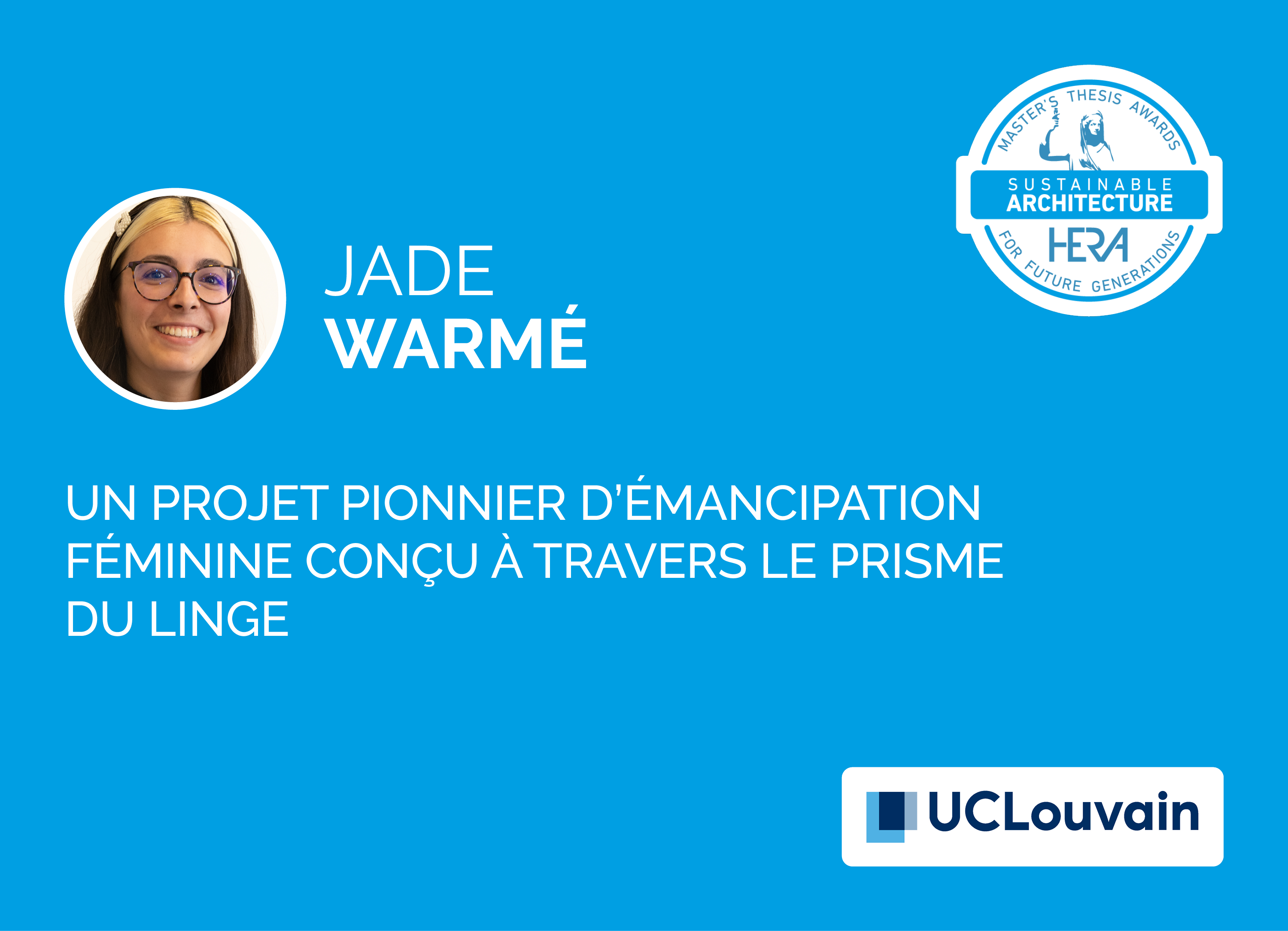 Jade Warmé, Nominée 2025 HERA Award Sustainable Architecture