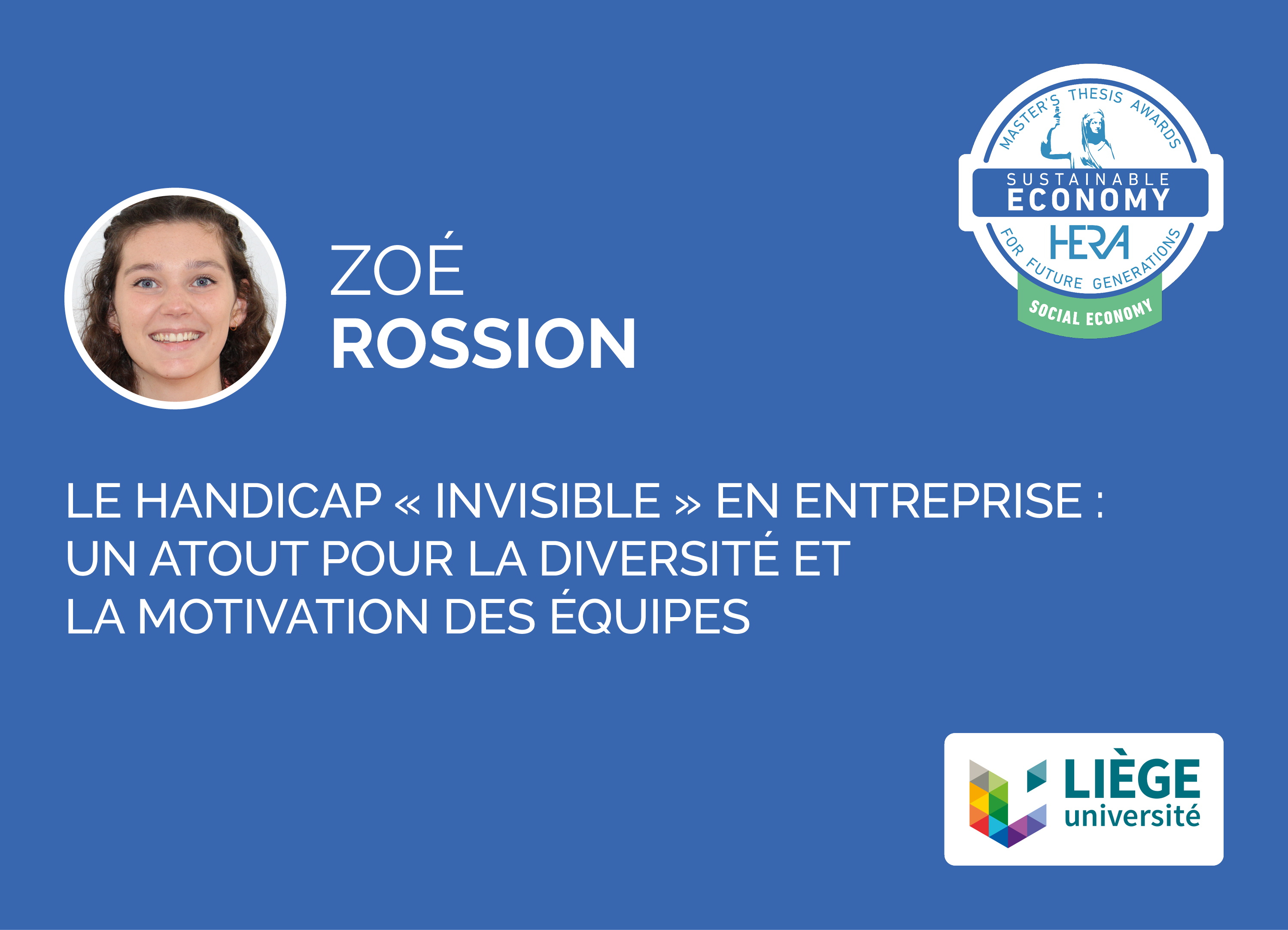 Zoé Rossion, Nominée 2025 HERA Award Sustainable Economy | Social Economy